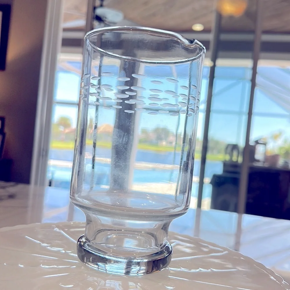 Vintage Princess House glass carafe Martini Pitcher No Handle